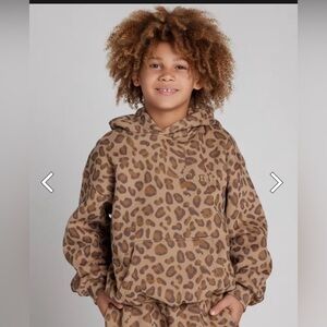 Leopard Print Kids Hoodie
